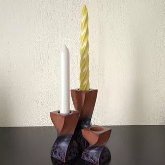 Retro Candle Holder Lamp 3d model Retro Candle Holder Lamp 3d model
