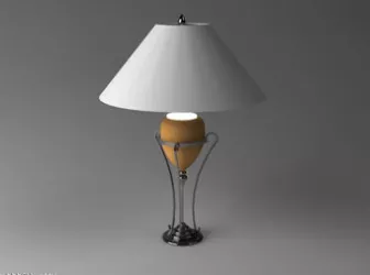 Metal Frame Lamp 3d model Metal Frame Lamp 3d model