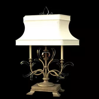 European Classic Shade Lamp 3d model European Classic Shade Lamp 3d model