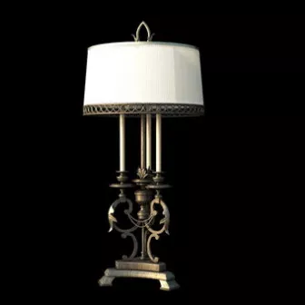 European Style Iron Base Table Lamp 3d model European Style Iron Base Table Lamp 3d model