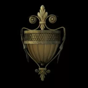 European Style Classical Wall Lamp 3d model