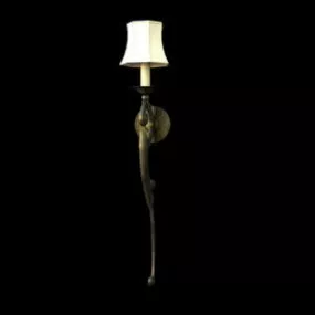 European Style Metal Hooks Wall Lamp 3d model