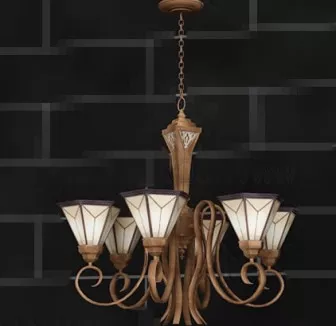 Retro Street Pendant Lamp 3d model Retro Street Pendant Lamp 3d model