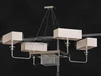 Square Box Pendant Lamp 3d model Square Box Pendant Lamp 3d model