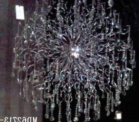 Wrought Iron Crystal Chandelier 3d model