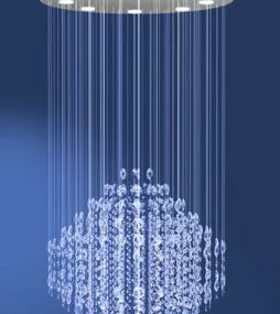 Gorgeous Modern Crystal Chandelier 3d model