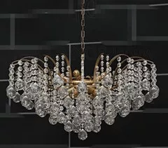 Heart Shaped Crystal Curtain Chandelier 3d model