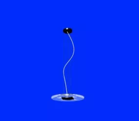Modern And Simple Small Iron Chandelier 3d model