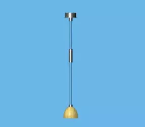 Modern Minimalist Iron Chandelier 3d model