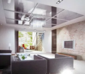 Neat Living Room Interior Scene 3d model