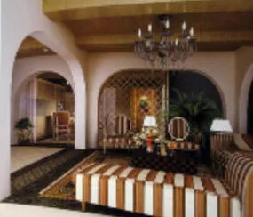 European Living Room Scene 3d model