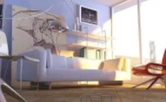 Minimalist Sunshine Sitting Room 3d model Minimalist Sunshine Sitting Room 3d model