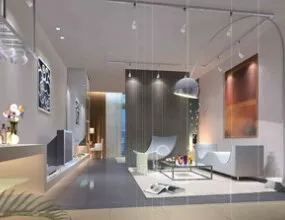 Modern Creative Living Room Interior Scene 3d model