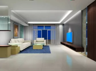 Simple Open Living Room Interior Scene 3d model Simple Open Living Room Interior Scene 3d model