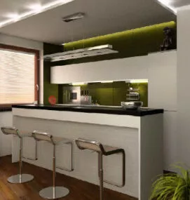 Boutique Restaurant Interior Scene 3d model