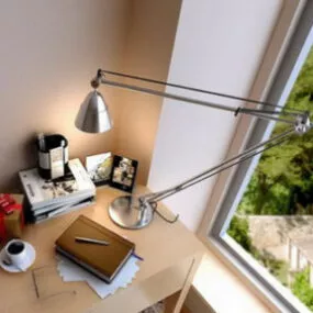 Modern Study Room Design 3d model