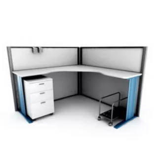 Office Corner Work Desk 3d model Office Corner Work Desk 3d model