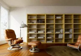 Minimalist Library Room Design 3d model