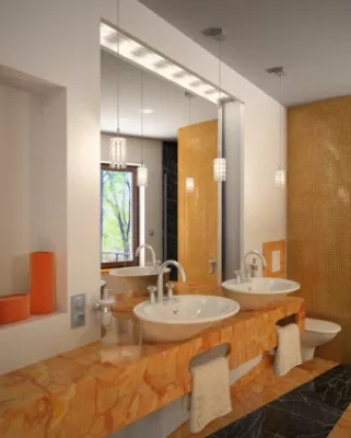 Fashion Bathroom Interior Scene 3d model Fashion Bathroom Interior Scene 3d model