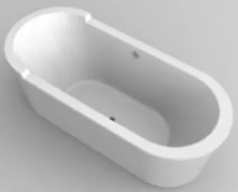 Common Bathtub With Sink 3d model