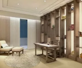Property Study Room 3d model