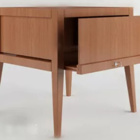 Wooden Drawer 3d model
