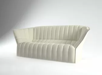 Milky White Sofa 3d model Milky White Sofa 3d model