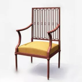 Wooden Chinese Stool 3d model