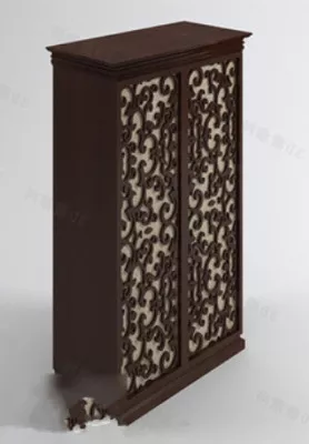Retro Decoration Textured Wardrobe 3d model Retro Decoration Textured Wardrobe 3d model