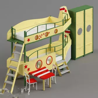 Children Bed 3d model Children Bed 3d model