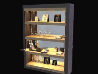 Decoration Home Cabinet 3d model Decoration Home Cabinet 3d model
