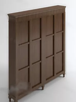 Brown Wooden Cabinet 3d model Brown Wooden Cabinet 3d model