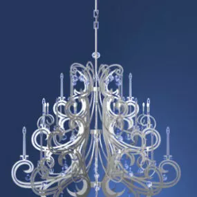 Of Modern European Crystal Relief Chandeliers 3d model