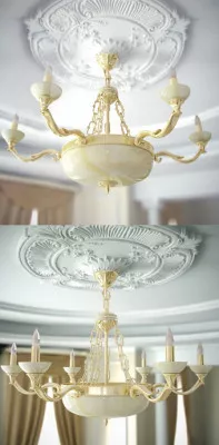 European Living Room Chandelier 3d model European Living Room Chandelier 3d model