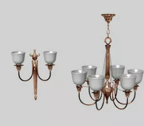 Of Crystal Chandeliers 3d model