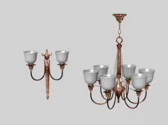 Of Crystal Chandeliers 3d model Of Crystal Chandeliers 3d model