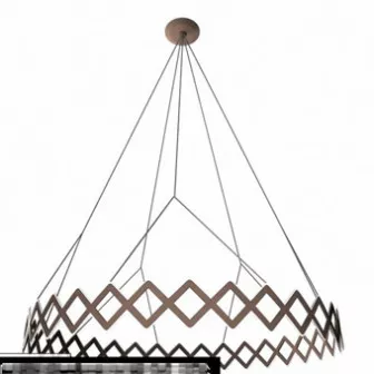 Simple Wrought Iron Chandeliers 3d model Simple Wrought Iron Chandeliers 3d model