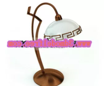 Ancient Metal Desk Lamp 3d model Ancient Metal Desk Lamp 3d model