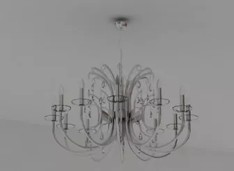 Of Crystal Chandeliers 3d model Of Crystal Chandeliers 3d model