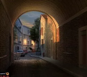 Continental Lanes 3d model