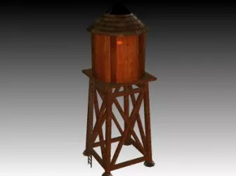 Ancient Rock Lighthouse Building 3d model