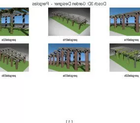 Park Flower Rack Corridor 3d model