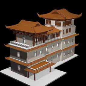 China Ancient BUilding 3d model