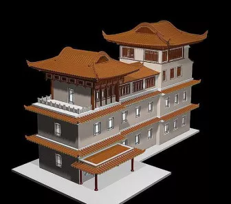 China Ancient BUilding 3d model China Ancient BUilding 3d model