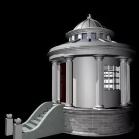 Continental Castle Building 3d model