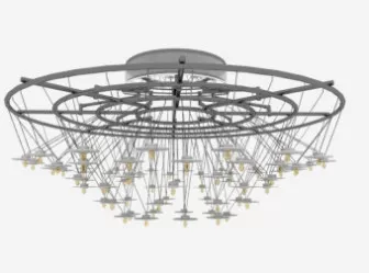 Chinese Traditional Crystal Chandelier 3d model Chinese Traditional Crystal Chandelier 3d model