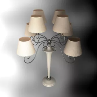 Garden Multi Cap Lamp 3d model Garden Multi Cap Lamp 3d model