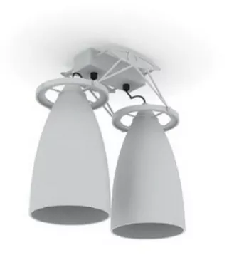 White Chandelier Lighting 3d model White Chandelier Lighting 3d model