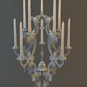 Europe Candlestick Lamp 3d model