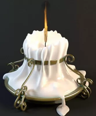 Milky Candlesticks Lamp 3d model Milky Candlesticks Lamp 3d model